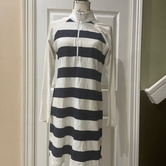 TOMMY BAHAMA POLO DRESS NAVY BLUE/WHITE STRIPES COTTON Sz S SAILOR NAUTICAL CORE - Picture 10 of 16